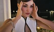 Hande Erçel son pozlarıyla yaktı geçti! Derin göğüs dekoltesi olay oldu