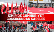İzmir'de Cumhuriyet coşkusundan kareler