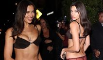 Irina Shayk Victoria’s Secret partisine şeffaf pantolonla geldi! Olay tarz