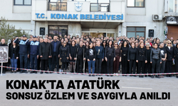 Konak'ta Atatürk sonsuz özlem ve saygıyla anıldı