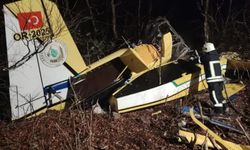 Yangın söndürme uçağı düştü; Şehidimiz var