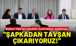 Başkan Yiğit: Bütçemiz kısıtlı, şapkadan tavşan çıkarıyoruz