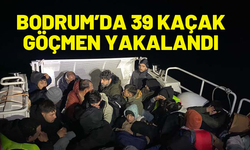 Bodrum açıklarında 39 kaçak göçmen yakalandı