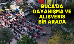 Buca'da dayanışma ve alışveriş bir arada