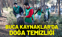 Buca Kaynaklar'da doğa temizliği