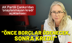 AK Partili Çankırı'dan 'onaylanmayan kredi' açıklaması: Önce borçlar ödenecek, sonra kredi!