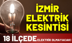 İzmir 1 Aralık Pazartesi elektrik kesintisi... Gediz elektrik kesintisi