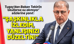 Tugay'dan Bakan Tekin'in 'okullarsa su akmıyor' sözlerine yanıt: Şaşkınlıkla izledim, yanlışınızı düzeltin!