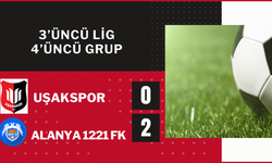 Uşakspor: 0 - Alanya 1221 FK: 2