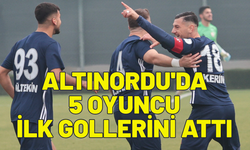 Altınordu'da 5 oyuncu ilk gollerini attı