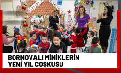Bornovalı miniklerin Yeni Yıl coşkusu