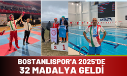 Bostanlıspor'a 2025'de 32 madalya geldi