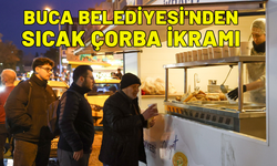 Buca Belediyesi'nden sıcak çorba ikramı