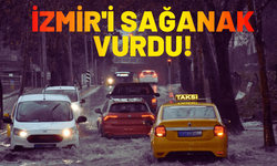 İzmir'i sağanak vurdu! Kemeraltı'nı su bastı...