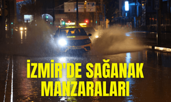 İzmir'de sağanak etkili oldu