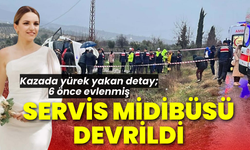 Servis midibüsü devrildi: 1 kişi hayatını  kaybetti, 25 yaralı