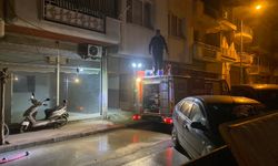 Manisa’da 4 katlı binada yangın