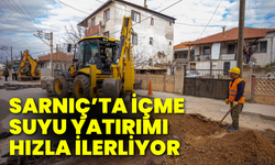 Sarnıç’ta içme suyu yatırımı hızla ilerliyor