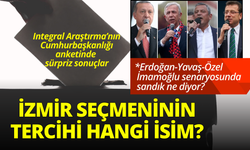 Cumhurbaşkanlığı anketinde sürpriz sonuçlar: İzmir seçmeninin tercihi hangi isim?