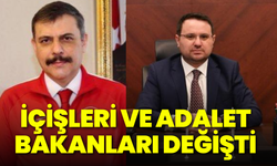İçişleri ve Adalet Bakanları değişti