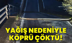 Yağış nedeniyle köprü çöktü!