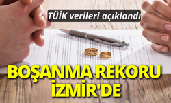 TÜİK verileri açıklandı: En çok boşanma İzmir'de