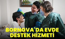 Bornova'da yaşlı ve engelliler evlerinde destek