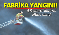 Manisa'da oyuncak fabrikasında yangın