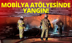 Mobilya atölyesinde yangın!