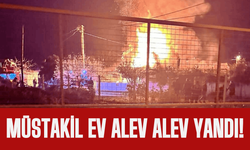 Müstakil ev alev alev yandı!