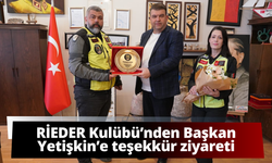 RİEDER Kulübü’nden Başkan İsmail Yetişkin’e teşekkür ziyareti
