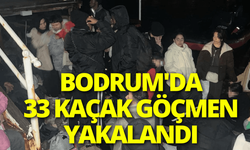 Bodrum'da 33 kaçak göçmen yakalandı
