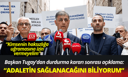 Başkan Tugay'dan tahliyeyi durdurma kararı sonrası ilk açıklama!