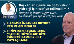 Duayen iş insanı Uğur Yüce: Hizipleşen başkanların isimleri, kamuoyu ile paylaşılmalı