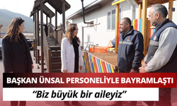 Başkan Ünsal personeliyle bayramlaştı: Biz büyük bir aileyiz