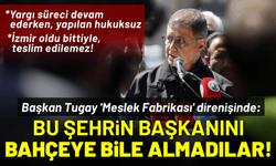 Başkan Tugay 'Meslek Fabrikası' direnişinde: Sabaha kadar buradayım!