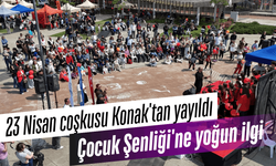 23 Nisan coşkusu Konak'tan yayıldı: Çocuk Şenliği'ne yoğun ilgi