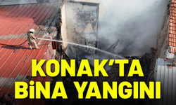 Konak'ta bina yangını kontrol altına alındı