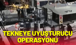 Ayvalık açıklarında tekneye uyuşturucu operasyonu