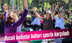 Bucalı kadınlar baharı sporla karşıladı