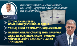 Başkan Cemil Tugay'dan 'Soyer iddiaları'na net açıklamalar