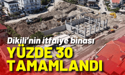 Dikili’nin itfaiye binası yüzde 30 tamamlandı