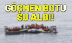 Bodrum'da göçmen botu su aldı!