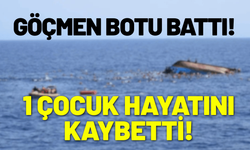 İzmir’de göçmen botu battı: 1 çocuk hayatını kaybetti!