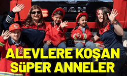 Alevlere koşan süper anneler