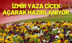 İzmir yaza çiçek açarak hazırlanıyor