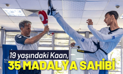 19 yaşındaki Kaan, 35 madalya sahibi