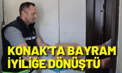 Konak'ta bayram iyiliğe dönüştü