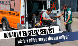 Konak'ın 'Engelsiz Servis'i yüzleri güldürmeye devam ediyor