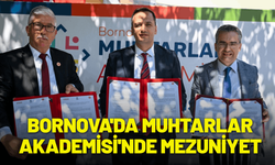 Bornova'da Muhtarlar Akademisi'nde mezuniyet
